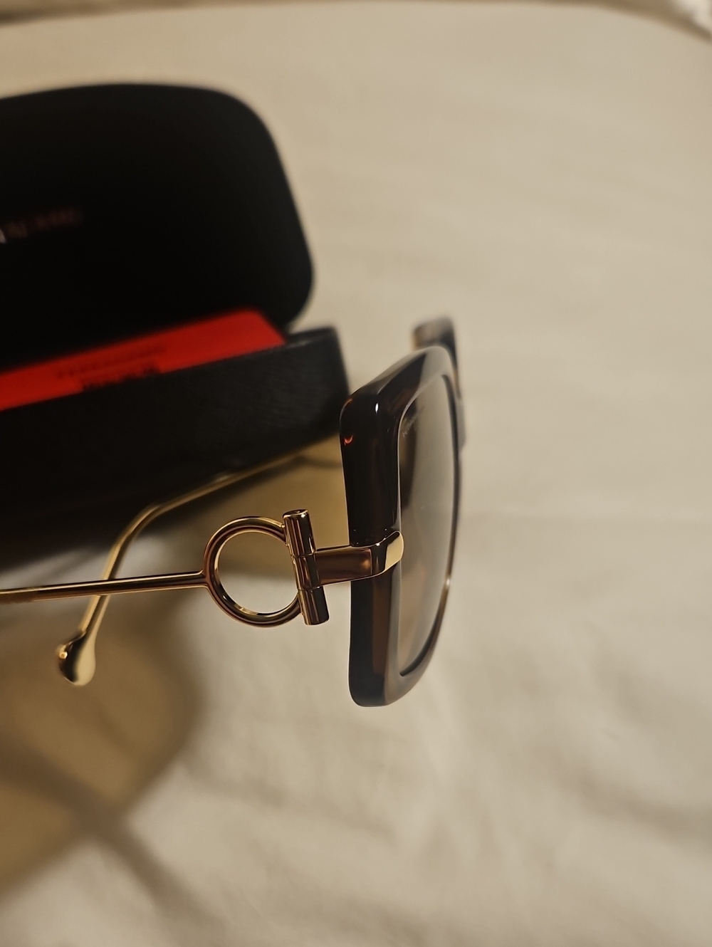 Ferragamo  Brown  Sunglasses.